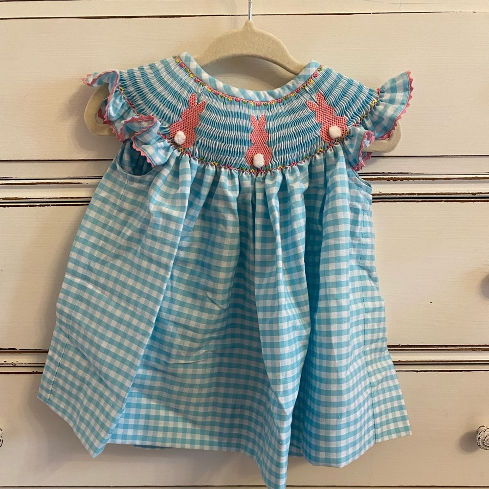 Smocked Auctions  Easter dress Worn 1 time
